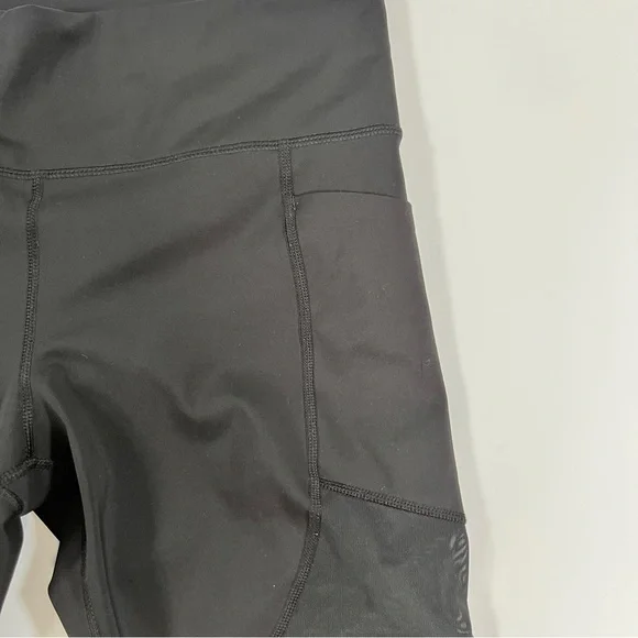 ♠️Member’s Mark Compression Ankle Leggings XL Black | Mesh Detail Pockets - Picture 3 of 5